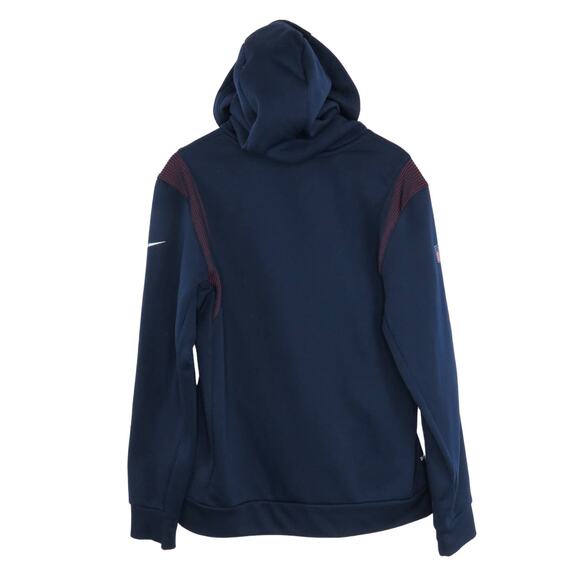 Nike Women's NFL New England Patriots Dri-Fit  Navy Blue Hoodie On Field Large - Picture 3 of 9